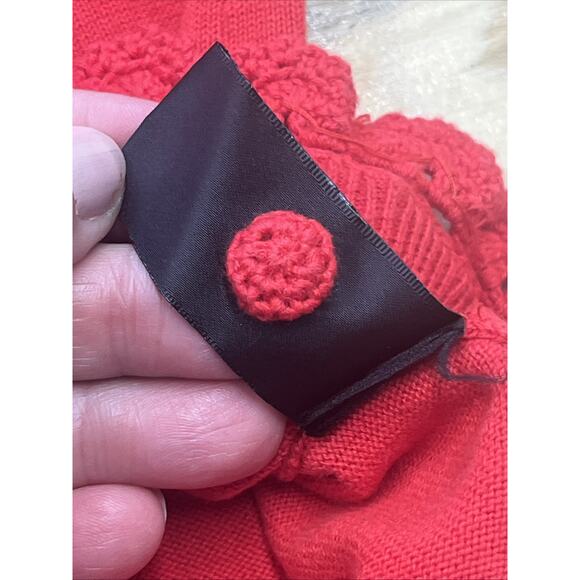 VTG Michael Simon Cardigan American Flag Embroidered Sequin Patriotic Sweater XL - Picture 9 of 13